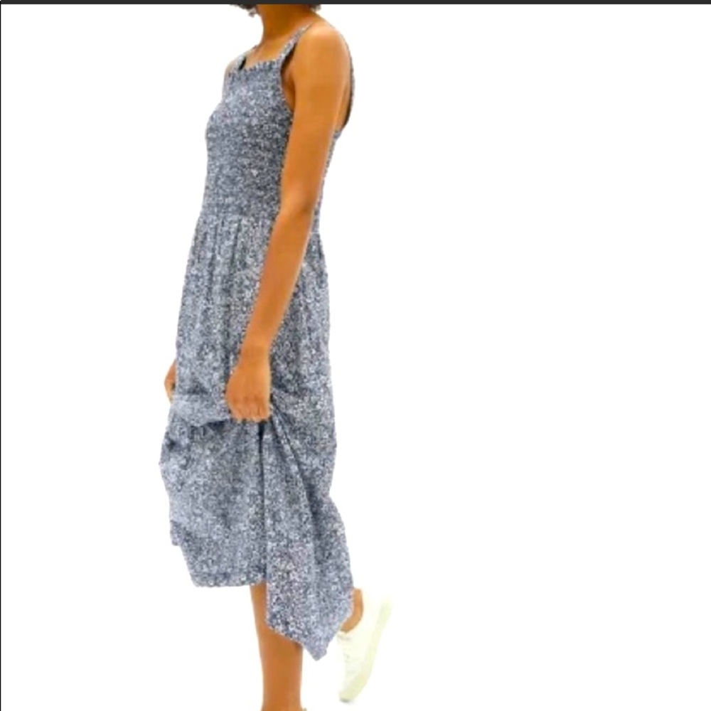 Everlane 00 NWOT Smock Dress Navy Floral